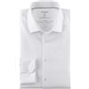 Olymp Uomo Camicia Business a Maniche Lunghe No Six 24 Seven,Super Slim,Weiss 00,40