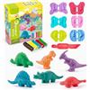Yeahbo Argilla Polimerica Senza Cottura, Plastilina Bambini Dinosauri Giocattolo per 3 4 5 6 Anni, Argilla da Modellare Pasta Modellabile Attrezzi e Accessori, Giochi Regalo Bambini Bambina