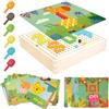 Yuragim Gioco Chiodini per Bambini 2, 3 Anni, Yuragim Gioco di Abbinamento Colorato, Mosaico per bambini Giocattolo Educativo Montessori Giochi bambini Puzzle Regalo di Compleanno per Bambino di 2 3 4 5 Anni