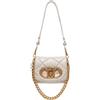 Liu Jo Jeans Liu Jo Mini borsetta a tracolla crossbody matelassé con logo LaPuffy Beige Beige Soft cream X0623