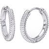 BJT386 ORECCHINO QUEEN ANNE 18MM - ACCIAIO INOSSIDABILE