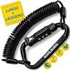 KOHLBURG lucchetto con combinazione extra lungo da 180 cm per la tasca - lucchetto per cavo 3 mm di spessore come lucchetto casco moto, per passeggino, bicicletta, valigia, snowboard, accessori sci