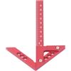 Garosa Trova Centro, Indicatore di Linea Ad Angolo di 45 Gradi Righello da Carpentiere Lega di Alluminio Strumento Metrico per Lavorazione del Legno Scriber Strumento per Misurazione