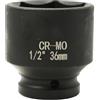 FortuneGlobe bussola 36 mm 1/2 6 pannelli, bussola a urto 1/2 36mm Acciaio Cromo-Molibdeno CR-MO(Black)