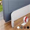 MARICATO Paraspifferi Porta Blindata, Paraspifferi Sottoporta Blindata, Paraspifferi Porta Ingresso Premium Ideale anche per Protezione da Suoni, Freddo, Antipolvere e Anti Bug (400 x 5 cm Bianco)