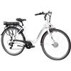 F.lli Schiano E-Moon, Bici Elettrica da Città 28 Inches per Adulti, 36V 13Ah Batteria Rimovibile, Motore 250W 40Nm, City Ebike, Bianco