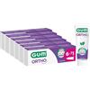 GUM Dentifricio GUM ORTHO | studiato appositamente per i portatori di apparecchi ortodontici | riduce l'accumulo di placca | rinforza lo smalto | sapore di menta verde | 6 x 75
