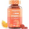 Novomins Vitamina C Gommose 250 mg | con Zinco, Bioflavonoidi | 60 | Novomins | Vitamina C Senza Zucchero con Rosa Canina e Sambuco | Gustosa Alternativa a Compresse di Vitamina C | Vegano e Senza Glutine