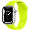 ELETTRONEO C1B Cinturino per Apple Watch Ultra 3 2 49mm, Serie 11 10 46mm, 9 8 7 45mm 41mm, SE 6 5 4 44mm 40mm, 3 2 1 42mm 38mm Donna Uomo Band Bracciale Sport Silicone, Giallo Fluorescente