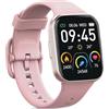 Poounur smartwatch per uomo e donna HD touch screen orologio fitness, contapassi, orologio multi modalità di allenamento per Android iOS, monitor del sonno