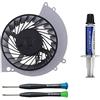 ElecGear Ventola di Raffreddamento Interna Sostitutiva per PS4 CUH-1xxx - Parte di Ricambio della CPU Cooling Fan, Pasta Termica, TR9 PH1 Set di cacciaviti Tool per PlayStation 4