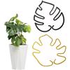 Changyeah Supporto per piante da interno, 2 pezzi, supporto per piante da giardino, supporto per piante rampicanti, supporto per piante in vaso (oro e nero)