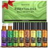 SHVYOG Set Regalo Miscela di Oli Essenziali Roll-On 8x10ml, Oli Naturali Aromaterapia, Lavanda, Melaleuca, Bergamotto, Incenso, Vaniglia, Aiuta Dormire in Modo Calmo, Antistress, Regalo Natale Donne Uomini