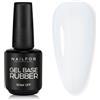 NAILFOR Base Rubber Trasparente 15ml - Per Smalto Semipermanente Rinforzato Con Forte Adesione, Lunga Tenuta, Rinforza e Protegge Unghie Naturali Anche Per Bombatura e Mini Allungamento