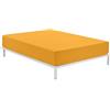 Alexandra House Living Lenzuolo con angoli giallo 200 x 200 cm
