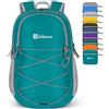 ZOMAKE Zaino Pieghevole 35Litri,Piccolo Zaini Ripiegabile Zainetto Leggero Tascabile Impermeabile per Donna Uomo Viaggio Campeggio Trekking Città Sportivo(Lago Verde)