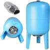ALUVRA Serbatoio a Pressione 50L - per Impianti Idrici e Sistemi Autoclave - con Membrana EPDM - Vaso di Espansione - per Pompa Domestica Pompa per Pozzo - Attacco da 1 - Acciaio - Verticale 50 Litri
