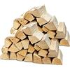 Flameup - Legna da ardere di faggio, con corteccia, 50 kg di legno di faggio, per forno, camino, stufa, braciere, braciere, grill, tronchi da 25 cm, essiccato