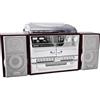 Karcher KA 320 Sistema stereo CD Cassette AM Giradischi SD USB FM 2 x 2 W Legno Argento [805649]