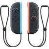 Nintendo Controller Nintendo 10015102 Joy Con Analogico/Digitale Wireless/Bluetooth per Switch 2 Nero/Rosso/Blu 2pz [10015102]