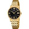 Festina SWISS MADE Orologio Donna Analogico Acciaio Inox 316L Oro - Movimento al Quarzo - Vetro Zaffiro - Impermeabile 5 ATM - Calendario F20021/3 - Classic Steel