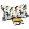 Novia - Completo di Lenzuola Letto Singolo per ragazzi - Linea Fantasy Giurassico. Materiale 100% Cotone, confortevole e piacevole sulla pelle