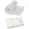 Kiby Materasso per Lettino da Campeggio Kiby Arrotolabile H4 + Cuscino Lettino Antisoffoco Memory Foam Kiby Alto H5,5