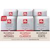 illy, Capsule Iperespresso Mix Blend Home, 2x CLASSICO 2x INTENSO e 2x FORTE, 100% Arabica, Caffè Espresso come al Bar, 6 Confezioni da 18 (108 Capsule Totali)