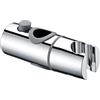 DETBOM Supporto Soffione Doccia, Gamma di Diametri 19-20.6mm, Supporto Doccia Regolabile per Saliscendi Doccia, Universale Supporto Soffione Doccia per Barra per Saliscendi (Cromato Argento)