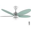 Cecotec Ventilatore da soffitto con luce EnergySilence Aero 4260 Mint. 40 W, motore DC, diametro 42 con 5 pale reversibili, luce LED, telecomando, timer, 6 velocità