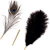 Sevanda Natural Peacock Flirting Feather Tickler