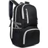 ZJchao Zaino da, Zaino da Uomo Zaino da 40 Litri con Zaino Pieghevole Ripiegabile per Uomo Campeggio Viaggio Ciclismo Camminata Arrampicata all'aperto (BLACK)