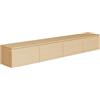 LBSIGN Mobile TV Sospeso 200 cm 4 Ante A Ribalta Rovere Lindberg Lume
