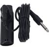 Fockety Kazoo Elettrico Per Adulti In Metallo Con Pickup, Cavo Audio Da 9,8 Piedi, Strumento Musicale Professionale In Leggera Di Alluminio E ABS, Colore Nero, Do Maggiore