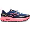 Brooks Cascadia 18 Grigio Blue Rosa Sunny Lime - Scarpe Trail Running Donna EUR 38,5 / US 7,5
