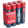 ANSMANN Red 5015360 Lr03 Micro 8X Alcaline Aaa Batteria Alcaline