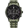 Tommy Hilfiger Orologio Multifunzionale al Quarzo da Uomo - Movimento a 3 Lancette, Bracciale in Acciaio Inossidabile Verde, Quadrante Nero con Effetto Sole, Resistente all'Acqua 5ATM - 1791634