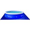 AVENLI Accessori Telo Base Piscine Prompt e Tonde con Struttura, Blu, 240x240x0.5 cm