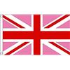 AZ FLAG BANDIERA REGNO UNITO ROSA 90x60cm - BANDIERA BRITANNICA - INGLESE - UK GAY 60 x 90 cm - AZ FLAG