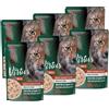 Virtus Cat Natural Busta Multipack 6X70G POLLO CON FEGATINI