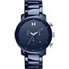 MVMT Orologio con Cronografo al Quarzo da Uomo con Cinturino in Ceramica Blu - 28000204-D