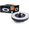 LEDVANCE SMART+ CIRCLE lampada da parete e soffitto da esterno con telecamera e altoparlante, luce LED bianca calda (3000K), grigio scuro, scheda di memoria, tecnologia Smart WiFi