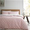 Catherine Lansfield Set copripiumino singolo con federa, reversibile, in cotone spazzolato, a pois, colore: rosa