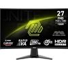 MSI MAG 276CXFDE, Gaming-Monitor - (68.6 cm (27 Zoll), schwarz, FullHD, Rapid VA, Curved, HDMI, DP, 280Hz Panel) [Energieklasse E] (9S6-3CE01M-015)