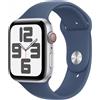 Apple Watch Se Gps + Cellular Smartwatch 44 mm colore Alluminio Argento Cinturino Sport Denim M/L - MXGQ3QL/A