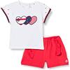 Chicco, Set 2 Pezzi: T-shirt e Pantaloni Corti per Bimba, Bimba 0-24, 9 mesi, Rosso (574)