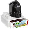 Lupia - Contenitore Porta Capsule e Cialde caff蠃assetto ORGANIZER White NAPOLI CARTOON 33x33 cm in legno per casa, cucina, angolo bar ufficio