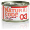 Natural Code Cat Adult 03 Pollo e Salmone 85 g