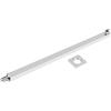 FTVOGUE 60 cm Square extension Braccio doccia rettangolare Braccio fisso per soffione a pioggia Cromo Braccio doccia parete flangia soffione pioggia