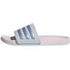adidas Adilette Comfort Slides, Infradito Donna, Halo Blue/Blue Spark Met. / Clear Pink, 42 EU